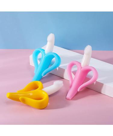 Baby Banana Gum Molar Stick bite Lok Food Silicone Fruit Gum Training Toothbrush - Buy Online on SooperMarket.com