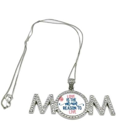 OralGos Sublimation Necklace - Unique Mom Pattern Heat Transfer Clavicle Chain Jewelry for Mother's Day - Perfect Gift! - Buy Online on SooperMarket.com