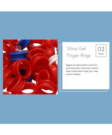 Dacvgog 50 Pieces Silicone Rings for Any Insert a Scissors Styling Tools Hair Cutting Accessories Mix Colours - Buy Online on SooperMarket.com