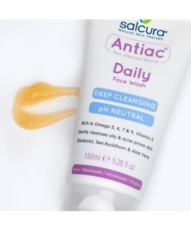 Salcura Natural Skin Therapy Antiac Daily Face Wash - Effective Acne Cleansing for Blemish-Prone Skin 150ml - Buy Online Internationally - Buy Online on SooperMarket.com
