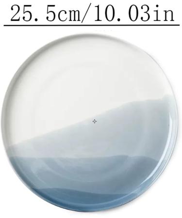 Serving Plates Ceramic Dinner Plates Dish Plates Household Kitchens Restaurants Round Plates Steak Plates Dessert Plates Regular Dinner Plates Plain Plates for Appetizer Dinner and Desserts (Color - Buy Online on SooperMarket.com