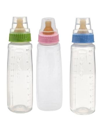 Nuk Clear Plastic Bottle 8 Ounce -- 3 per case.