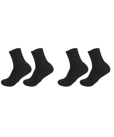 Beaupretty 4pcs Sock Dry Cracked Spa Pedicure Booties Pure Cotton Soft Padded Man