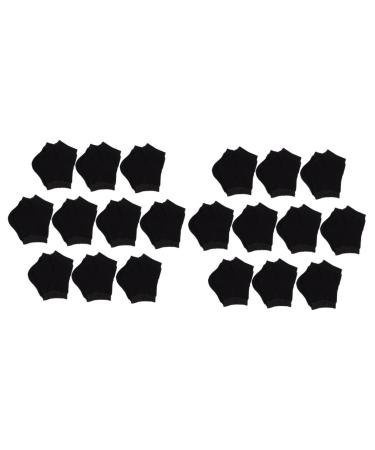 minkissy 20 Pairs Silicone Heel Socks Heel Socks for Dry Cracked Feet Cracked Heels Moisturizing Heel Socks Spa Socks Foot Protectors for Feet Portable Heel Socks Toe Socks Comfortable