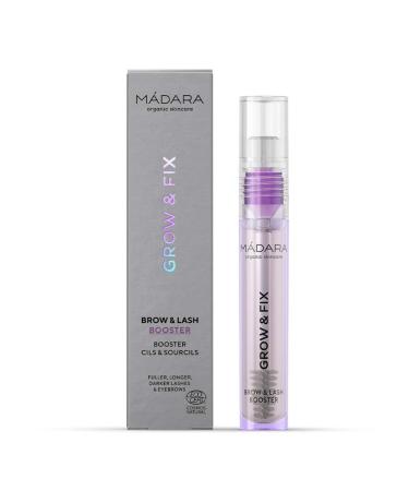 M dara Organic Skincare |Grow & Fix Brow & Lash Booster 4.25ml - promotes the growth of brows and eyelashes forms brows and offers flexible hold with growth -promoting chanterelles.