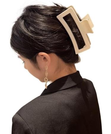 12.5CM Woman Extra Large Rectangle Hair Claw Barrettes Fashion Girl Hair Clips Hair Headwear Hair Accessories Korean Hairpins (Color : Light Orange Size : One size) One size Light Orange - Buy Online on SooperMarket.com