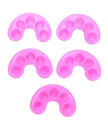 Nail Gel Removal Tray Dekaim 5pcs Nail UV Acrylic Gel Removal Tray Five Holes Drain Finger Holes