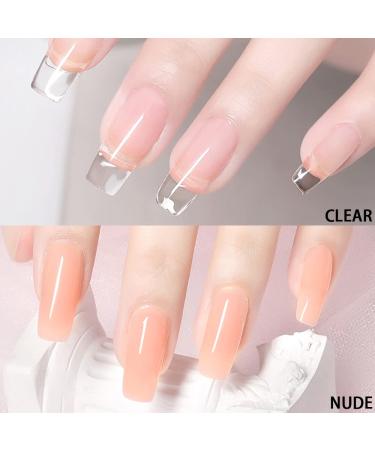Lofuanna Poly Gel Nail Kit - 2 Colors Starter Kit with Clear Nude Builder Gel - All-in-One Nail Gel Set for Beginners - Buy Online on SooperMarket.com