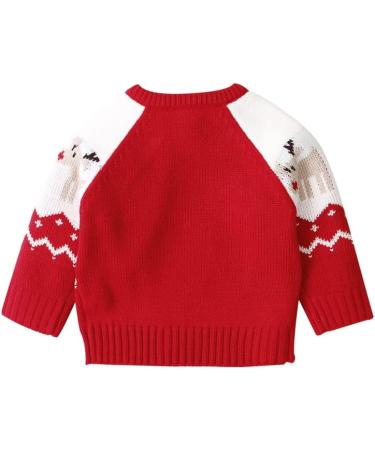 ESHOO Christmas Deer Knit Pullover Sweater 18-24 Months - Red - Buy Online on SooperMarket.com