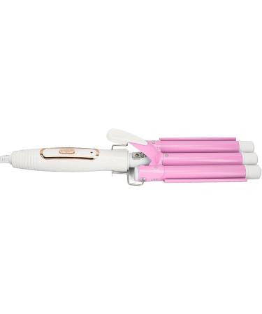 3 Barrel Curling Iron Wand - Adjustable Temperature Ceramic Lasting Waves Flexible for All Hairstyles - US Plug - Buy Online on SooperMarket.com