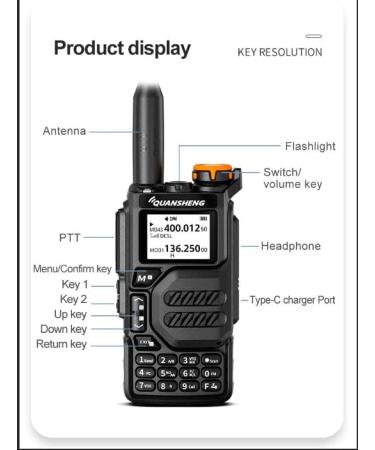 UV-K5 Dual Band Radio | 5 Watt Output Portable Two-Way Radio with NOAA Weather Alert - Buy Online on SooperMarket.com