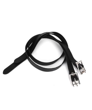 GOTOTOP Spur Leathers 1 Pair 50cm Lengthen Kids Spur Leathers Riding Straps with Stainless Steel Buckle Horse Tool Accessories