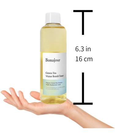 Bonajour Organic Green Tea & Hyaluronic Acid Facial Toner - 7.2 fl. oz | Vegan Anti-Aging Moisturizer for Dry Skin - Buy Online on SooperMarket.com