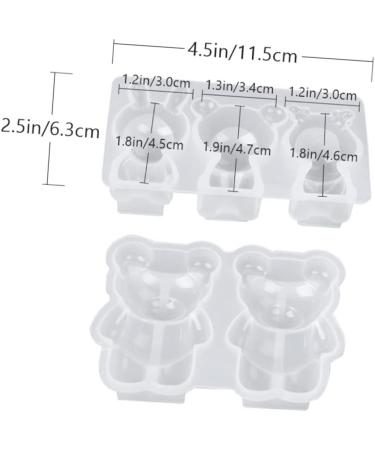 FELTECHELECTR 2pcs Doll Cartoon Ornaments Adorable Rabbit Molds Pendants Dessert Earring Shape Coaster Crystal - Buy Online on SooperMarket.com