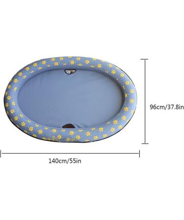 Pet Float Raft Puppies Swimming Floating Raft Pet Dog Cat Pool Float Inflatable Bed Beach Toy for Dogs Ring Raft Float for Pet Gray - Buy Online on SooperMarket.com