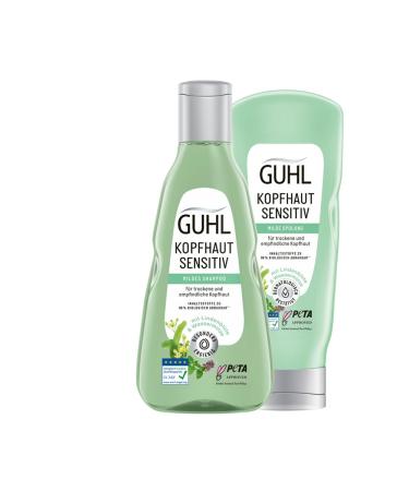 Guhl Bundle Scalp Sensitive Shampoo - Contents: 250 ml + scalp sensitive mild flushing - Contents: 200 ml - hair type: sensitive scalp bundle with sensitive shampoo + sensitive mild flushing