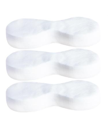 300 Sheets Disposable Non Woven Eye Mask Paper Disposable Cotton DIY Eye Paper Disposable Cotton Eye Pillow Covers for Skincare Spa Wrap Moisture Retention