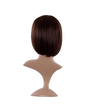 MapofBeauty 30cm Short Straight Wig for Women - Dark Brown - Shop Internationally - Buy Online on SooperMarket.com