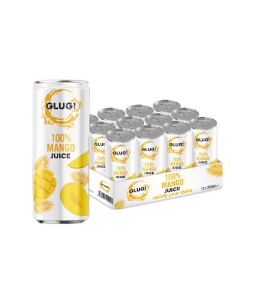 GLUG! 100% Mango Fruit Juice Healthy Juice Drink With No Added Sugar (12X320ML)