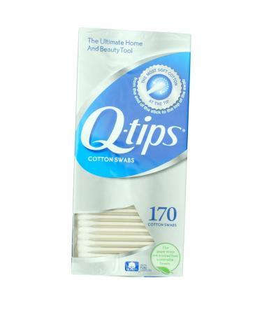 Q-tips Cotton Swabs 170 ct - Pack of 1, Gentle and Versatile Cleaning Tool - Buy Online on SooperMarket.com