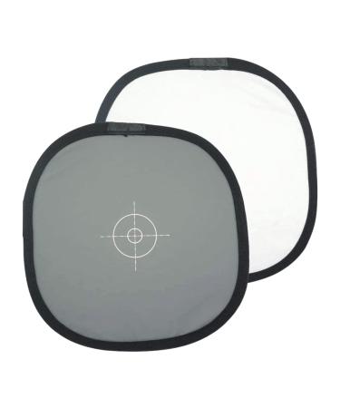 Foto&Tech Double-Sided 18% Gray Card and White Balance Disc, Gray and Neutral White Panel with Nylon Bag and Cable Tie, Collapsible Reference Reflector Focus Board for Camera Photography (12"/30cm)