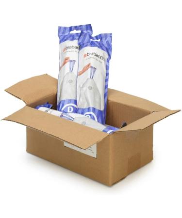 Brabantia Perfectfit Multipack Garbage Bags - Extra Strong 15L/20L 120 Bags White - Code D - 6 Rolls - Buy Online on SooperMarket.com