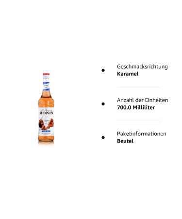Monin Caramel Light Sugar-Free Syrup 700ml - Premium Flavor for Drinks | Buy Online Worldwide - Buy Online on SooperMarket.com