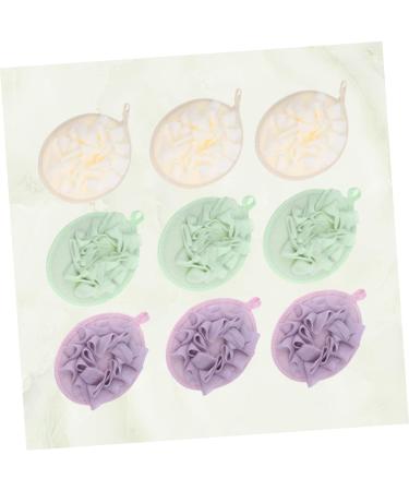 NOLITOY 9pcs Mesh Bath Ball Set | Premium Loofah Shower Pouf & Body Sponge | Soft Scrubber for a Refreshing Bath Experience - Buy Online on SooperMarket.com