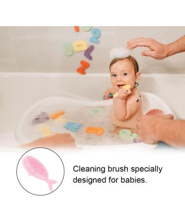 Soft One-Sided Bath Shampoo Brush - Exfoliating Body Scrubber for Wet and Dry Brushing - Buy Online on SooperMarket.com