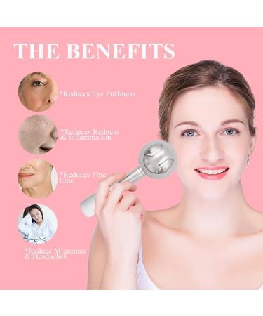 Buy Running Man Ice Globes - 360 Rotating Unbreakable Stainless Steel Cryo Sticks for Puffy Eyes Dark Circles & Anti-Aging Gua Sha Facial Massage Tools - International Shipping Available - Buy Online on SooperMarket.com