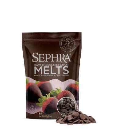 Sephra Chocolate Flavoured Melts (907g Dark Chocolate Flavored) Dark Chocolate Flavored 907 g