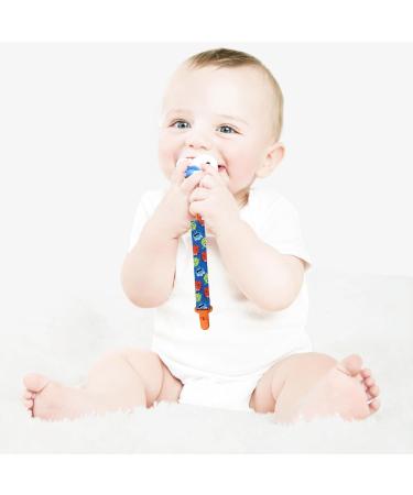 Faceynde Baby Pacifier Clips | Fabric Pacifier Clamps for Boys & Girls - Secure & Stylish Schnuller Clips - Buy Online on SooperMarket.com