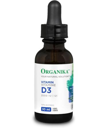 Organika Vitamin D3 Liquid 2500IU- Olive Oil Base Immune System Support- 30ml & Liposomal Vitamin C 500mg- High Absoprtion for Superior Bioavailability Immunity- 60vcaps Nutritional Supplement + Vitamin C 500mg - Buy Online on SooperMarket.com