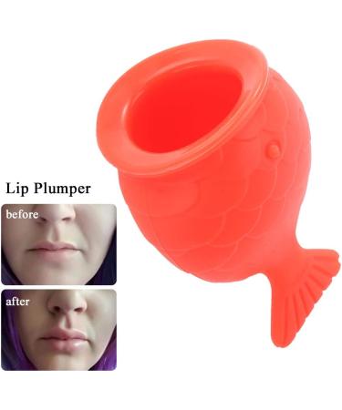 Lips Plumping Tool Lip Plumping Silicone Tool Women Portable Fish Shaped Lips Plumper Enhancer Lip Enhancement Device Beauty Tool - Buy Online on SooperMarket.com