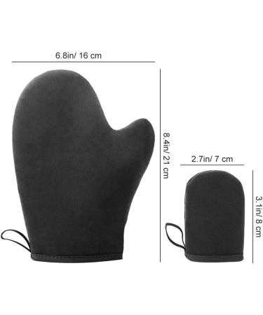 Self-Tanning Glove Self-Tanning Applicator Face and Body 2 Pieces Self-Tanning Glove Self-Tanning Glove Double-Sided Self-Tanning Glove for Sea Beach Men Women Black - Buy Online on SooperMarket.com