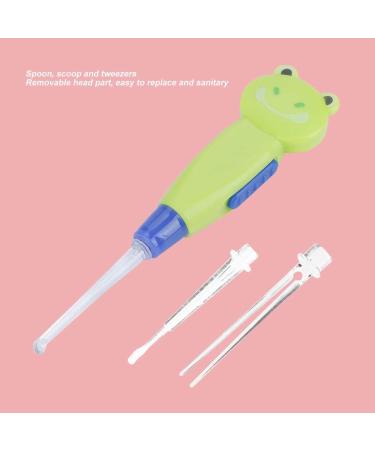 SWOQ Baby Ear er - Detachable Cute Cartoon Toddler Ear er with Flashlight Function (Green Frog) - Buy Online on SooperMarket.com