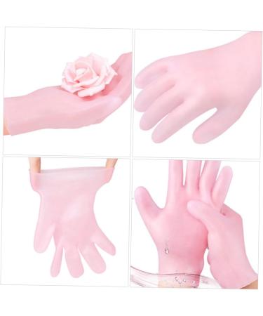 minkissy 2 Pairs Whitening Moisturizing Gloves Cotton Gloves for Dry Hands Hand Treatment Cracked Hands Grooming Glove Bedtime Gloves Gel Moisturizing Gloves Sokcs Anti-Crack Sebs Sock Miss - Buy Online on SooperMarket.com