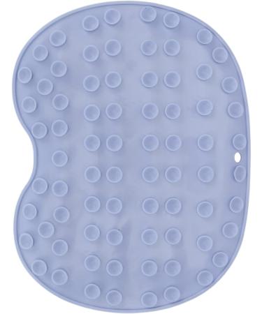 Hands-Free Foot & Back Scrubber for Shower - Multifunctional Body Brush with Suction Cup - Exfoliates, Massages, Non-Skid Mat (Blue) - Bathroom Scrubber - Buy Online on SooperMarket.com