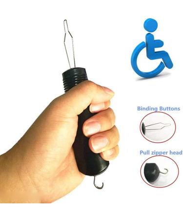 Yeahii 2 in 1 Dressing Buttonhook Zipper Pull Helper Button Hook Dressing Aid Assist Tools for Old Disablity Parkinsons Aids for Handmade DIY Gift - Buy Online on SooperMarket.com