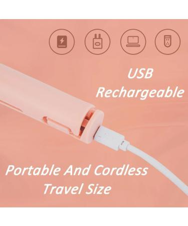Portrayi Mini Dual-Purpose Curling Iron - 2-in-1 Ceramic Hair Curler & Straightener | Portable Cordless Travel Tool for All Hair Types (Pink - Buy Online on SooperMarket.com
