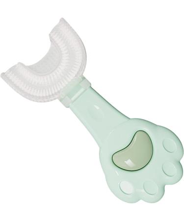 Children Toothbrush with Silicone Head - Food Grade Toddler Toothbrush | Hangable Detachable Toothbrush Oral Cleaning Tools for Children 2-6 Years Nanyaciv Green 1 count (Pack of 1) - Buy Online on SooperMarket.com
