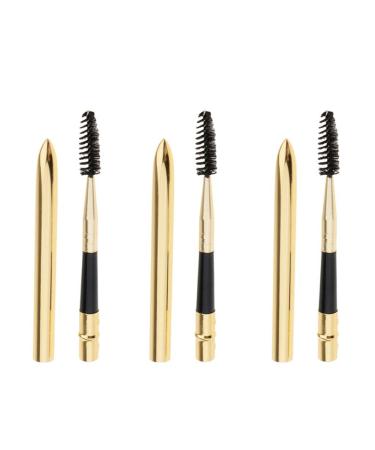 Jojomis Reusable Mascara Wands Makeup Lash Extension Brush Spiral Wood Handle 3pcs