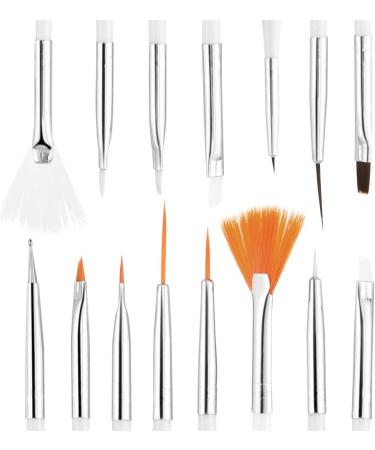Vathery Nail Design Accessories Set - 15 Brush Set 5 Puncture Pens 30 Striping Tapes & Tweezers for Perfect Nail Art - International Shipping Available - Buy Online on SooperMarket.com