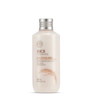 The Face Shop Rice Ceramide Moisturizing Emulsion | Gentle Emulsion for Skin Brightening Protective Barrier | Facial Hydrating Lotion | Deep Nourish for Soft & Supple Skin  5.0 Fl Oz