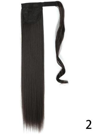 prinfantasy Halo Extensions Resistant Fiber Soft Wigs Wrap Around Ponytail Extension Long Straight Tie Pony Tails Hair Extensions for Women Hair Wig 22 Inch MW105 GBMW105 22 inch - Buy Online on SooperMarket.com