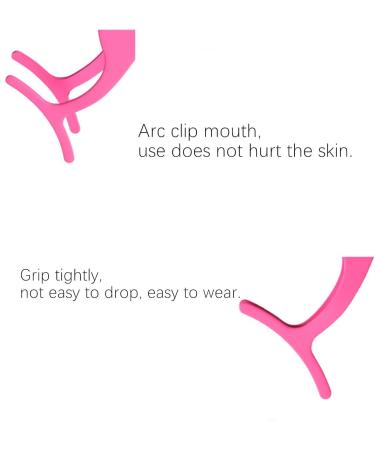 False Eyelash Applicator Set - 2PCS Stainless Steel Tweezers for Easy Magnetic Eyelash Application | Pink & Black - Buy Online on SooperMarket.com