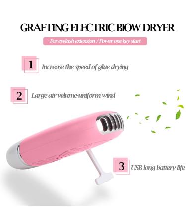 267 PCS Eyelash Extension Kit with USB Air Conditioning Blower, Silicone Pad, Tweezers, Glue Rings, and More - Pink - Buy Online on SooperMarket.com
