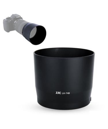 JJC Dedicated Lens Hood Shade Protector for Canon RF 100-400mm F5.6-8 is USM & EF 70-300mm f/4-5.6 is II USM Lens Replaces Canon ET-74B Lens Hood Reversible/Bayonet/with Button to Lock or Release