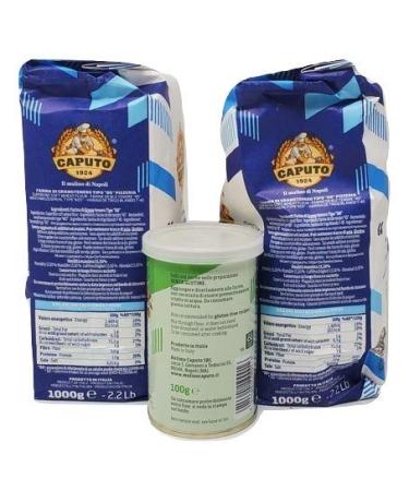 Antimo Caputo Pizza Crust Pack - 2kg High Tempature Flour & Italian Dry Yeast - Buy Online on SooperMarket.com