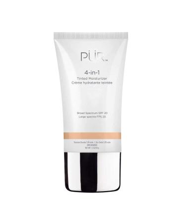 PR 4-in-1 Tinted Moisturizer With SPF 20 - Hydrating Face Moisturizer, Primer, & Foundation With Shea Butter, Aloe Vera & Vitamin B3 - Vegan Friendly - Free of Paraben, Gluten & BPA Medium